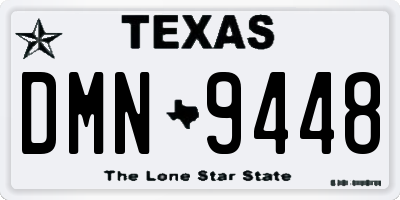 TX license plate DMN9448