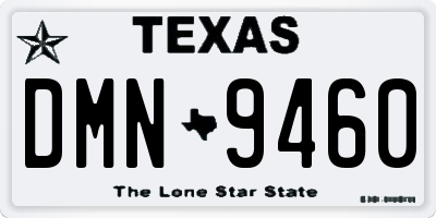 TX license plate DMN9460