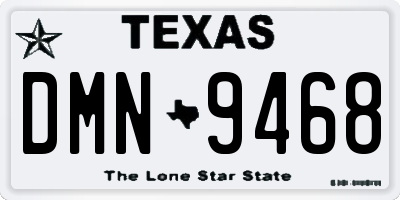 TX license plate DMN9468