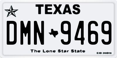TX license plate DMN9469