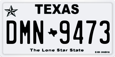 TX license plate DMN9473