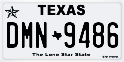 TX license plate DMN9486