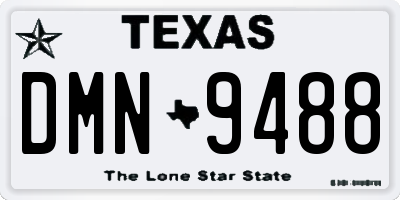 TX license plate DMN9488