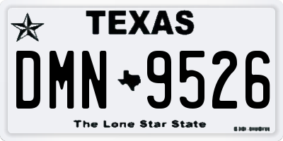 TX license plate DMN9526