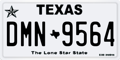 TX license plate DMN9564
