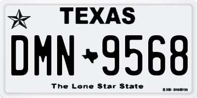TX license plate DMN9568