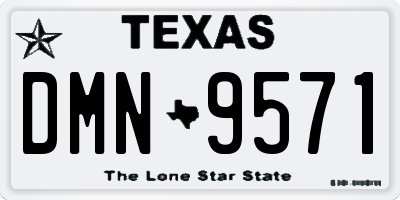 TX license plate DMN9571