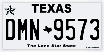 TX license plate DMN9573