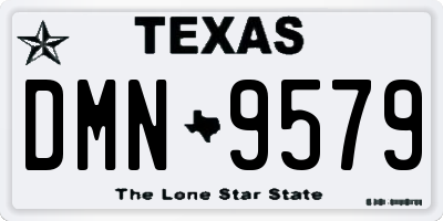 TX license plate DMN9579