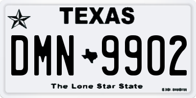 TX license plate DMN9902