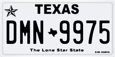 TX license plate DMN9975