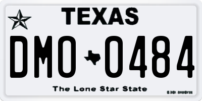 TX license plate DMO0484