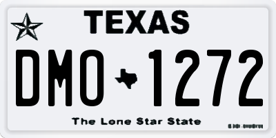 TX license plate DMO1272