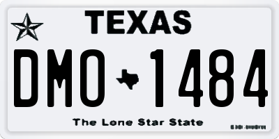 TX license plate DMO1484