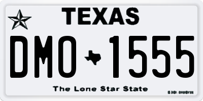TX license plate DMO1555