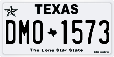 TX license plate DMO1573