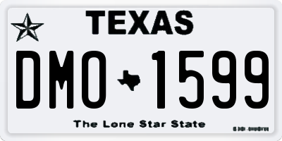 TX license plate DMO1599