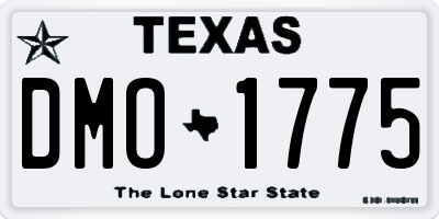 TX license plate DMO1775