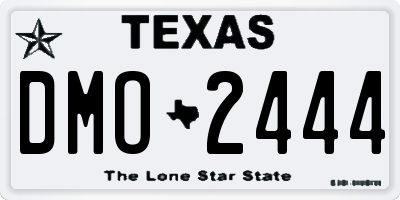 TX license plate DMO2444
