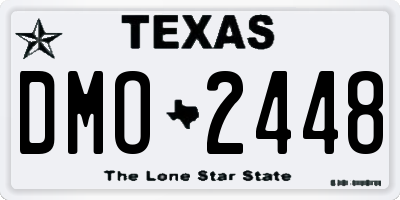 TX license plate DMO2448