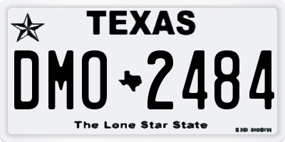 TX license plate DMO2484