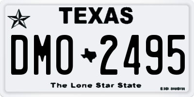 TX license plate DMO2495