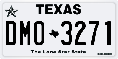 TX license plate DMO3271