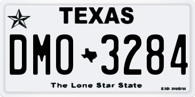 TX license plate DMO3284