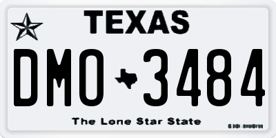 TX license plate DMO3484
