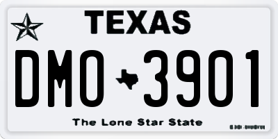 TX license plate DMO3901