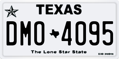 TX license plate DMO4095