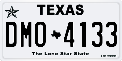 TX license plate DMO4133
