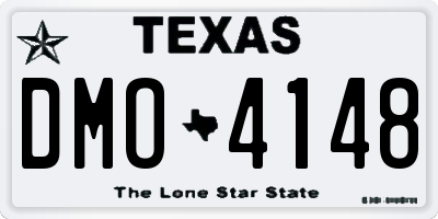 TX license plate DMO4148
