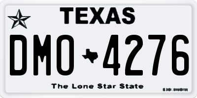 TX license plate DMO4276