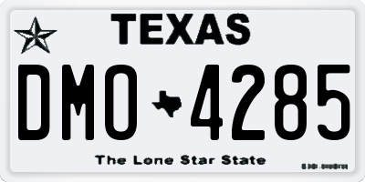 TX license plate DMO4285