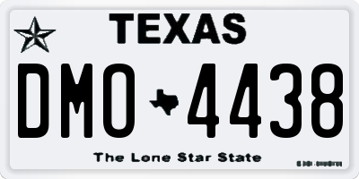 TX license plate DMO4438