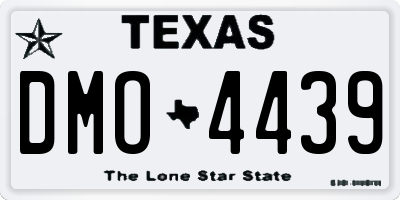 TX license plate DMO4439