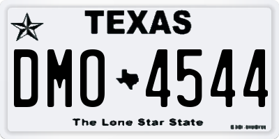 TX license plate DMO4544