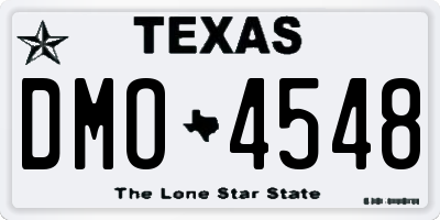 TX license plate DMO4548