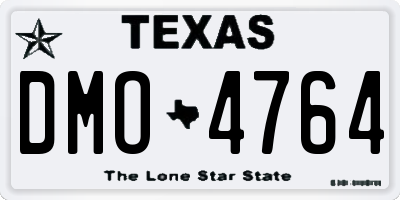 TX license plate DMO4764