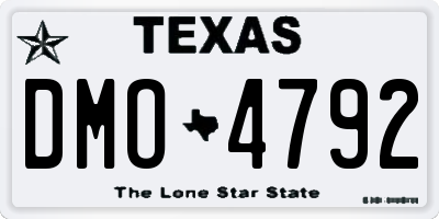 TX license plate DMO4792