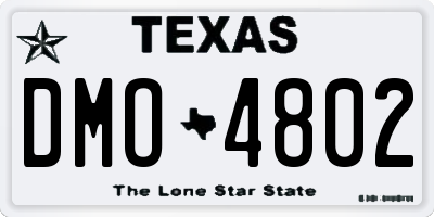 TX license plate DMO4802
