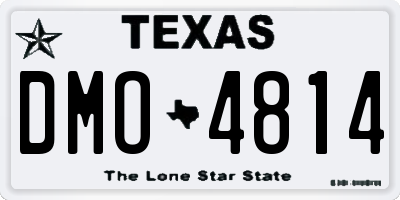 TX license plate DMO4814