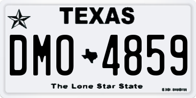 TX license plate DMO4859