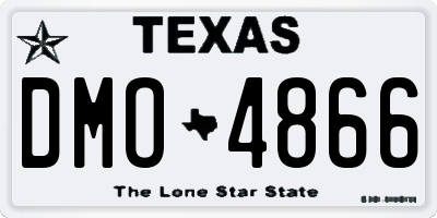 TX license plate DMO4866