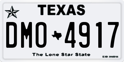 TX license plate DMO4917