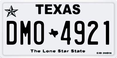 TX license plate DMO4921