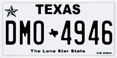 TX license plate DMO4946