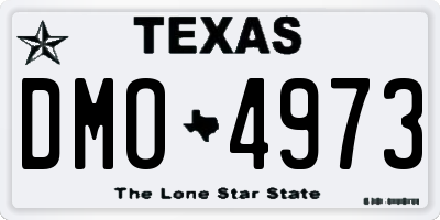 TX license plate DMO4973