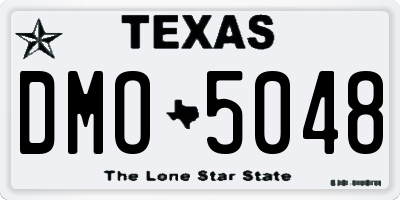TX license plate DMO5048